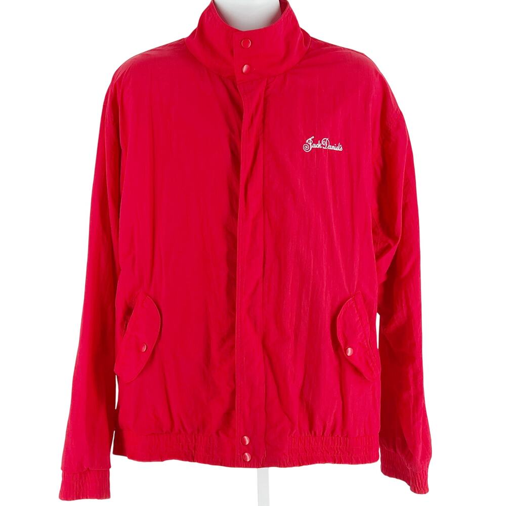 90s Jack Daniels Gear for Sports red windbreaker jacket 1990s vintage